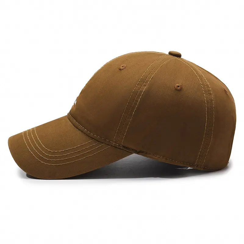 Korean Style Baseball Cap Brown Unisex Oversized - Image 8