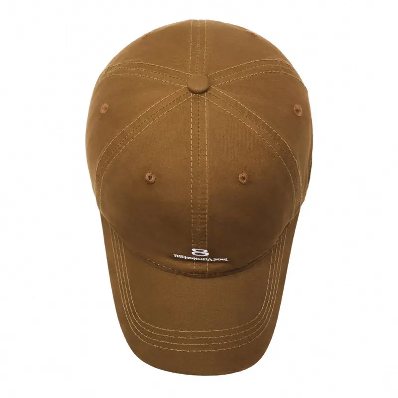 Korean Style Baseball Cap Brown Unisex Oversized - Image 10