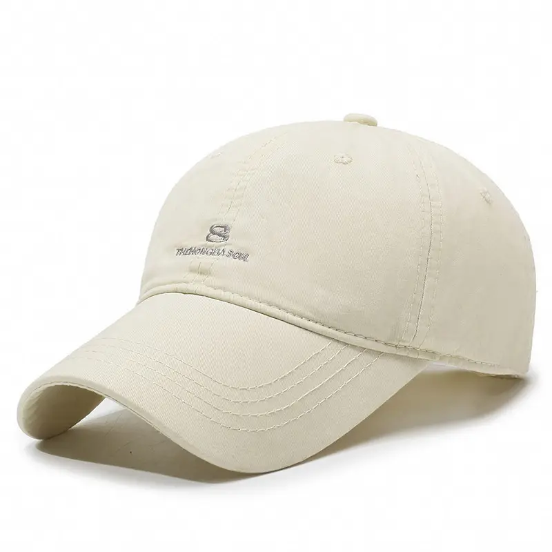 Korean Style Baseball Cap Brown Unisex Oversized - Image 3