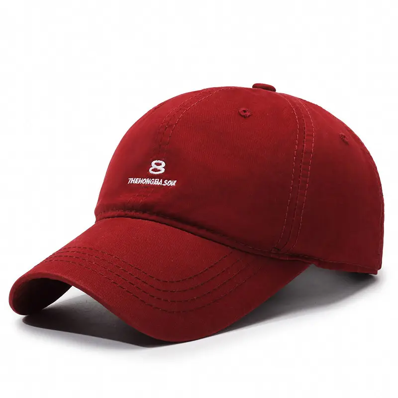 Korean Style Baseball Cap Brown Unisex Oversized - Image 6