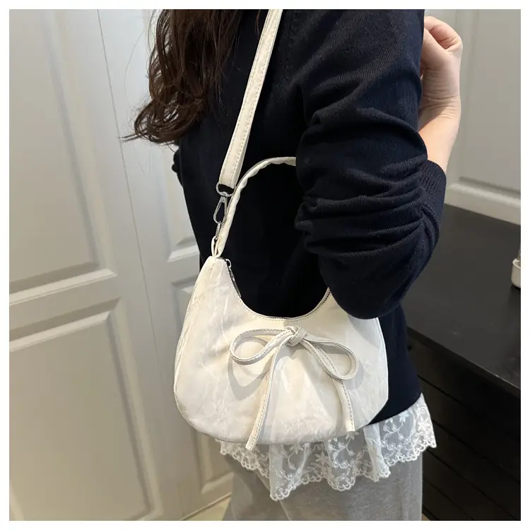 Pink Bow Satchel Bag for Women 2025 Summer — feature 10