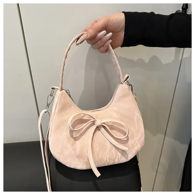 Pink Bow Satchel Bag for Women 2025 Summer — feature 12