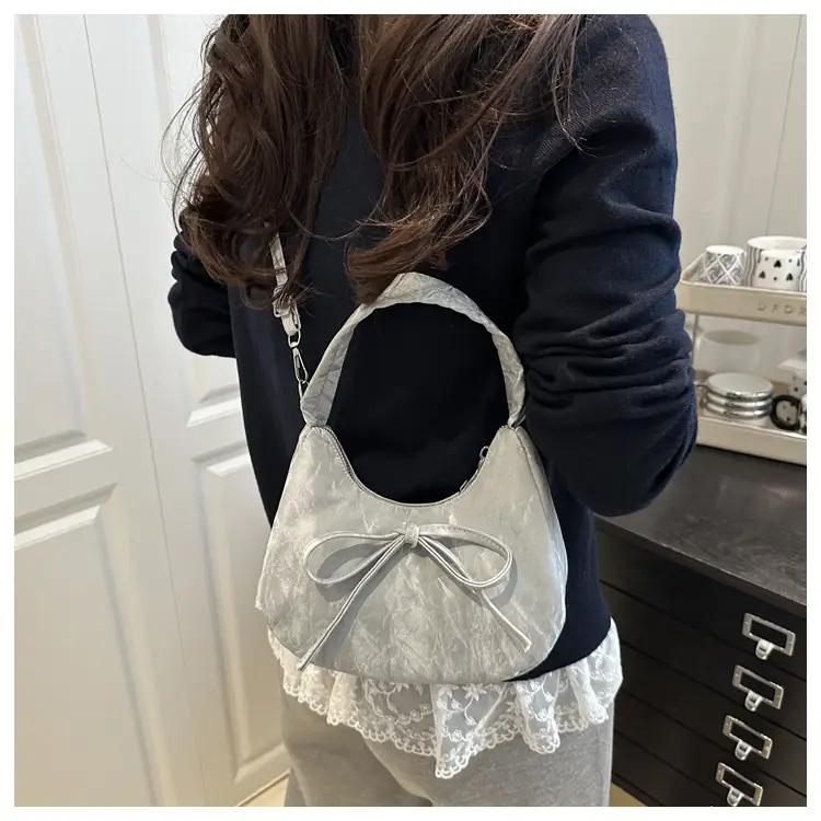 Pink Bow Satchel Bag for Women 2025 Summer — feature 20