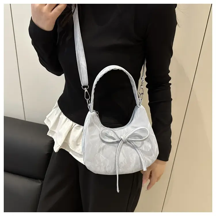 Pink Bow Satchel Bag for Women 2025 Summer — feature 23