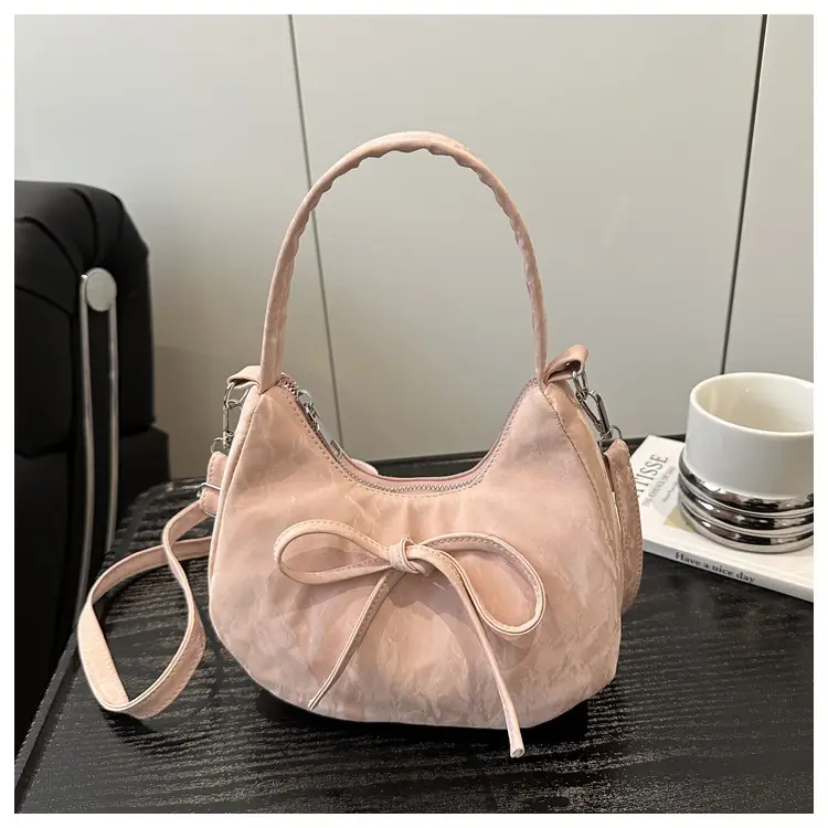 Pink Bow Satchel Bag for Women 2025 Summer — feature 29