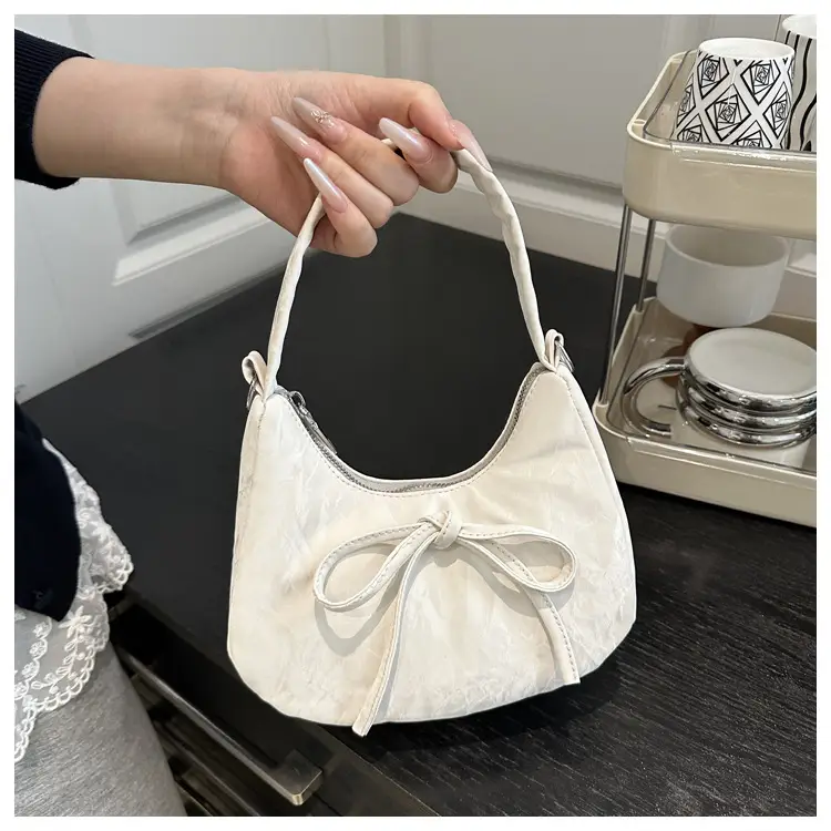 Pink Bow Satchel Bag for Women 2025 Summer — feature 9
