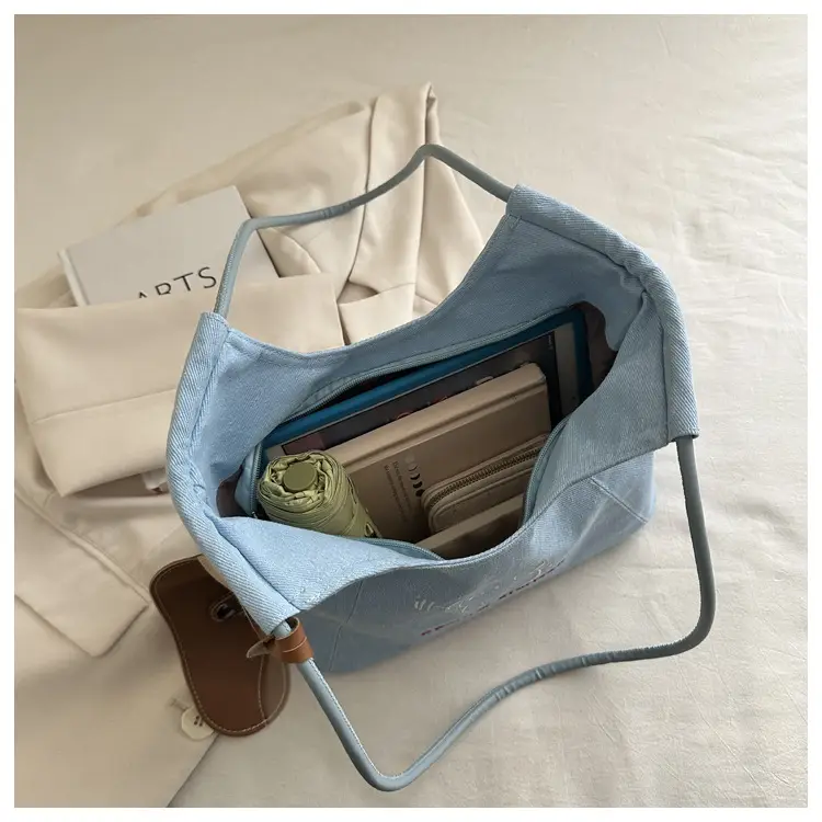 Blue Cartoon Puppy Shoulder Bag for Women — feature 12