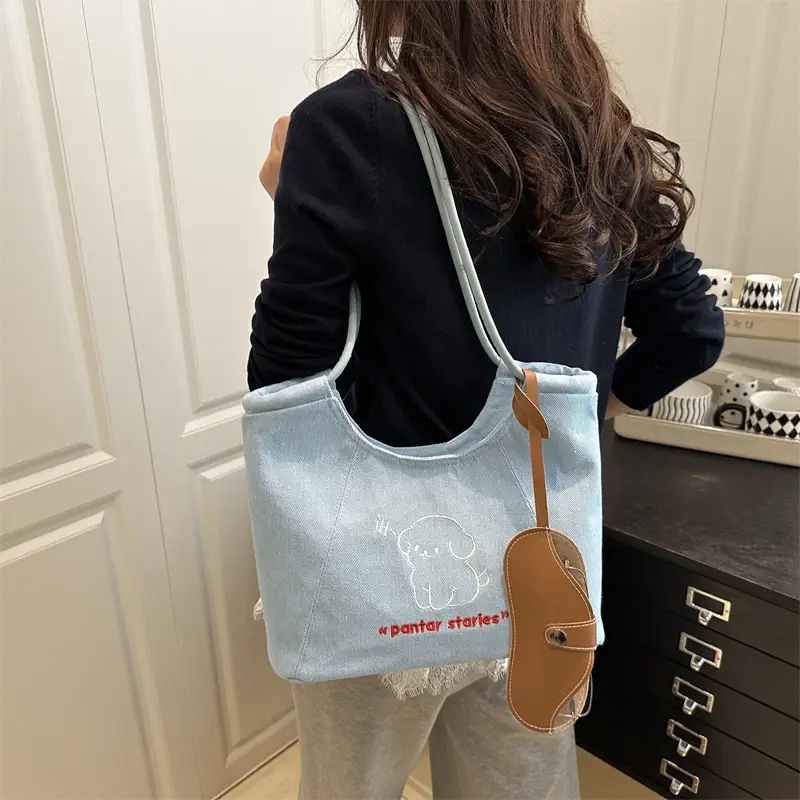Blue Cartoon Puppy Shoulder Bag for Women — feature 18