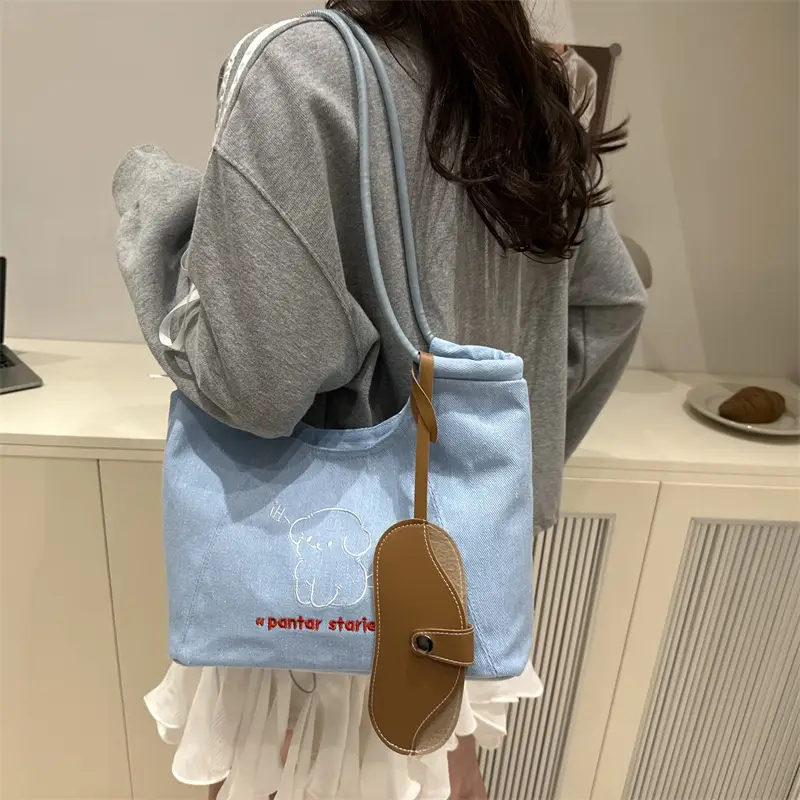 Blue Cartoon Puppy Shoulder Bag for Women — feature 25