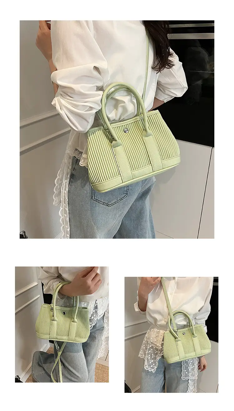 2025 Green Striped Shoulder Crossbody Bag for Women — feature 11