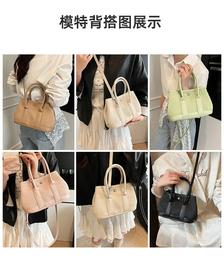 2025 Green Striped Shoulder Crossbody Bag for Women — feature 8