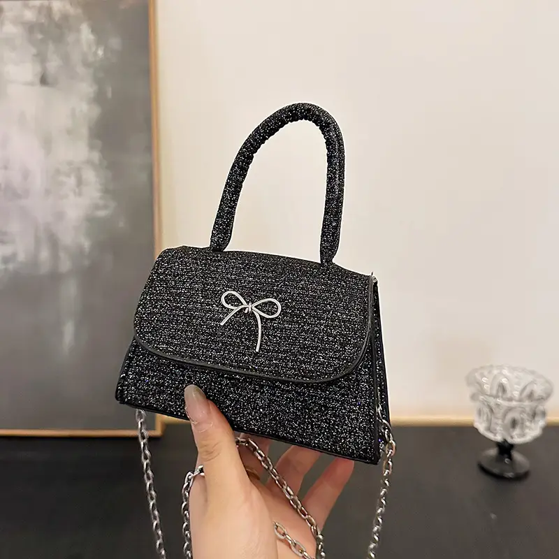 Pink Satchel Bow Bag Women 2025 New Spring Summer Shoulder Crossbody Bag - Image 7