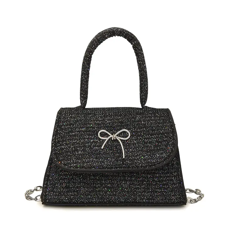 Pink Satchel Bow Bag Women 2025 New Spring Summer Shoulder Crossbody Bag - Image 10