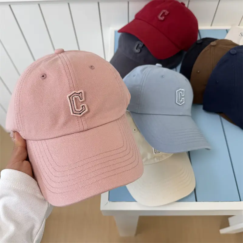 Pink Embroidered Baseball Cap for Men Women - Image 9