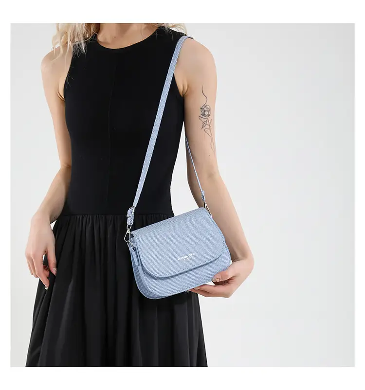 Women's Grey Saddle Crossbody Bag 2025 New Trendy — feature 27