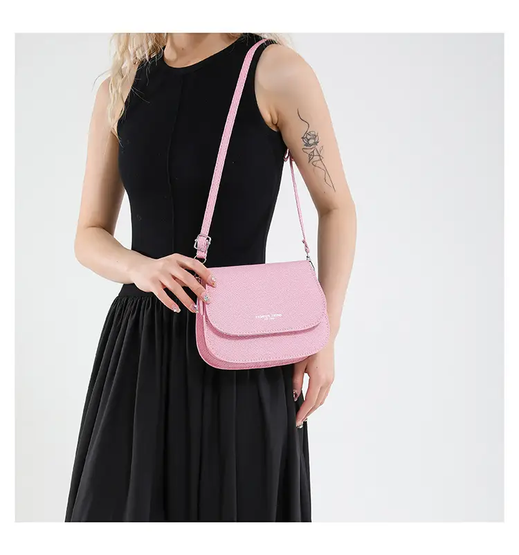 Women's Grey Saddle Crossbody Bag 2025 New Trendy — feature 34