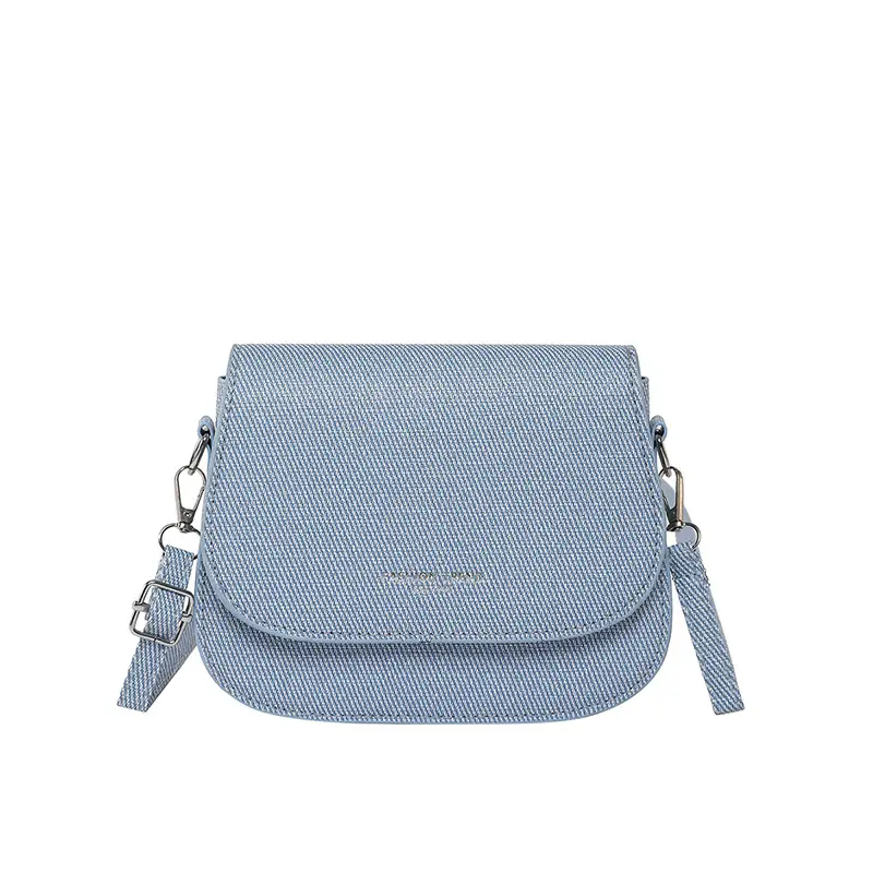 Women's Grey Saddle Crossbody Bag 2025 New Trendy - Image 5