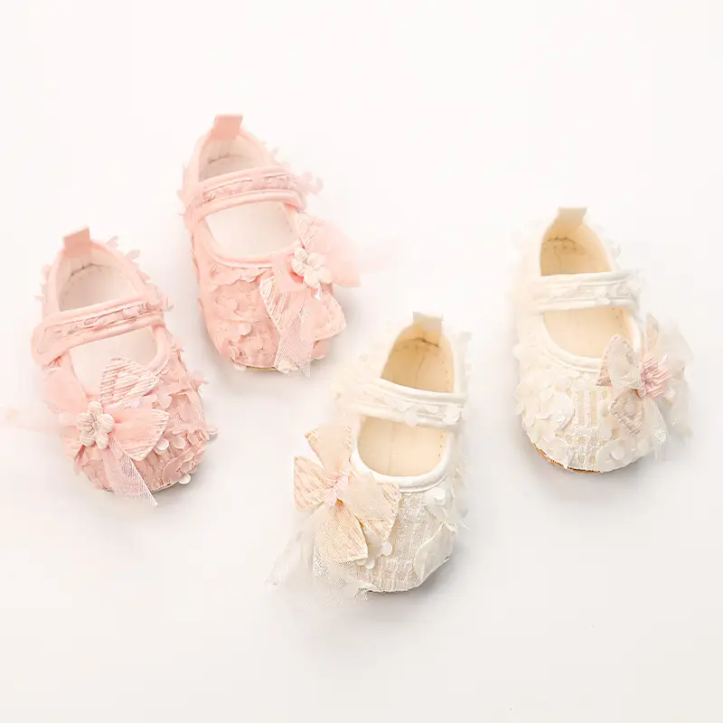 Baby Girl Princess Shoes with Soft Soles & Bow Decor - Image 7