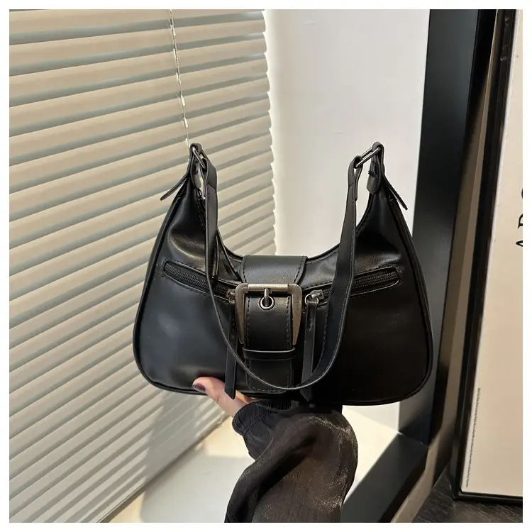 Women's Orange Crossbody Bag with Metal Clasp — feature 11