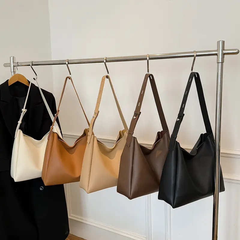 2025 Retro Brown Tote Bag for Women Large Capacity