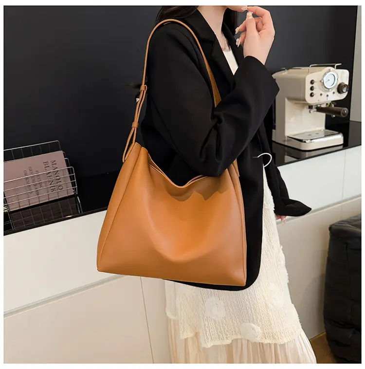 2025 Retro Brown Tote Bag for Women Large Capacity — feature 11
