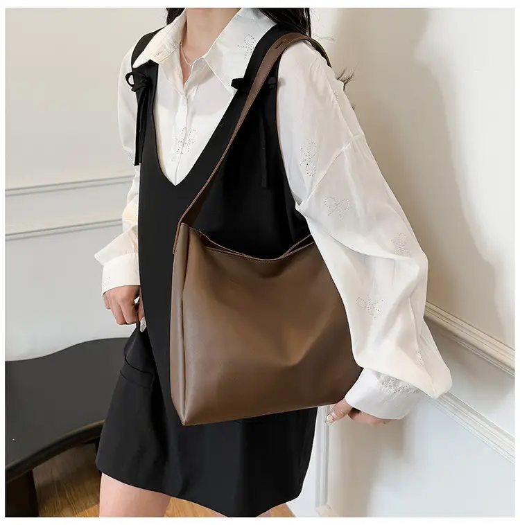 2025 Retro Brown Tote Bag for Women Large Capacity — feature 24