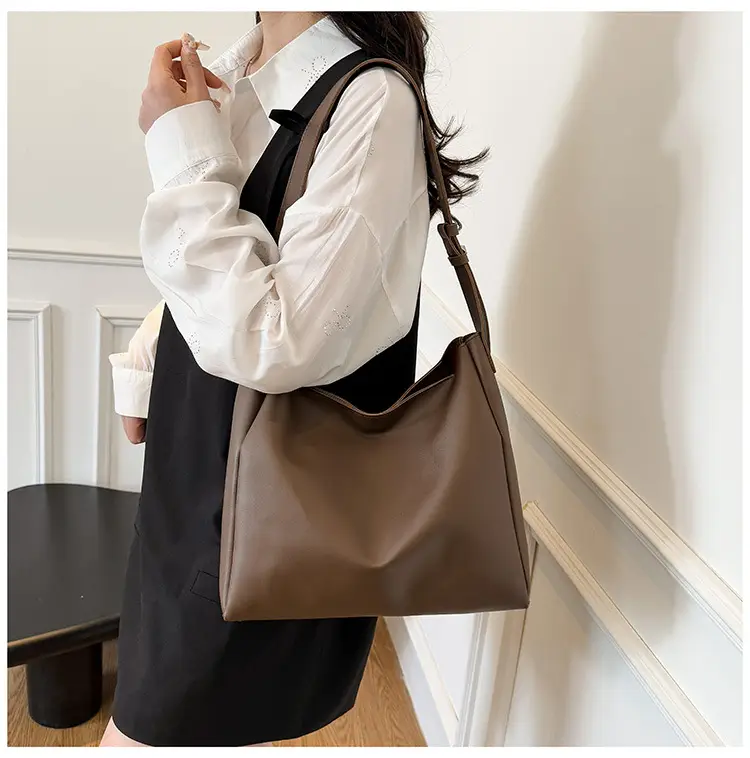 2025 Retro Brown Tote Bag for Women Large Capacity — feature 25