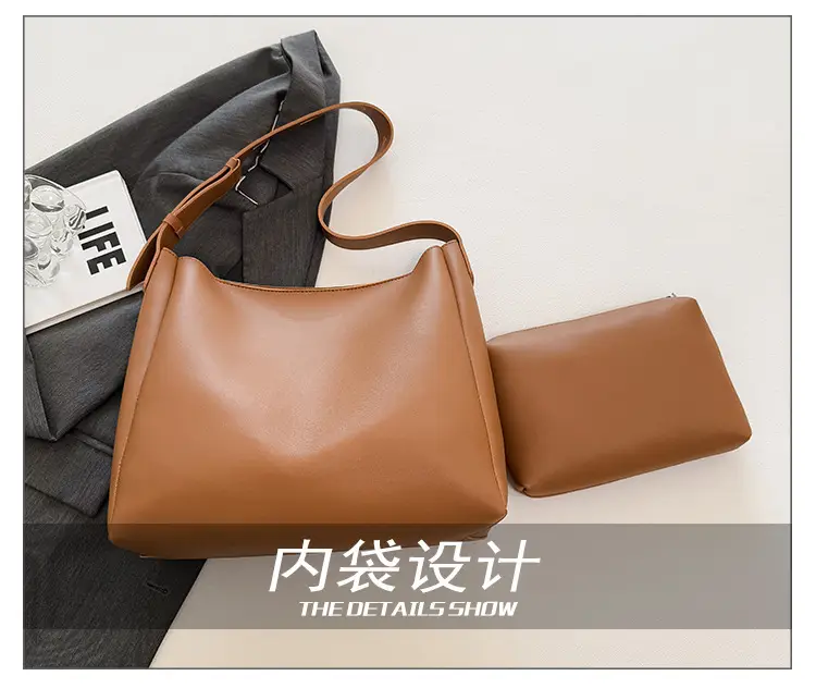 2025 Retro Brown Tote Bag for Women Large Capacity — feature 6