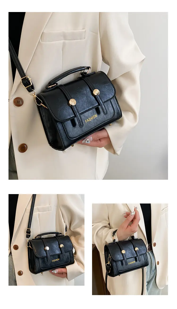 2025 Crossbody Bag Women Brown Black White Leather — feature 9