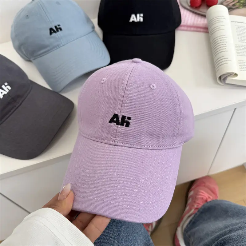 Women's AFH Embroidered Baseball Caps Red Brown Grey - Image 9