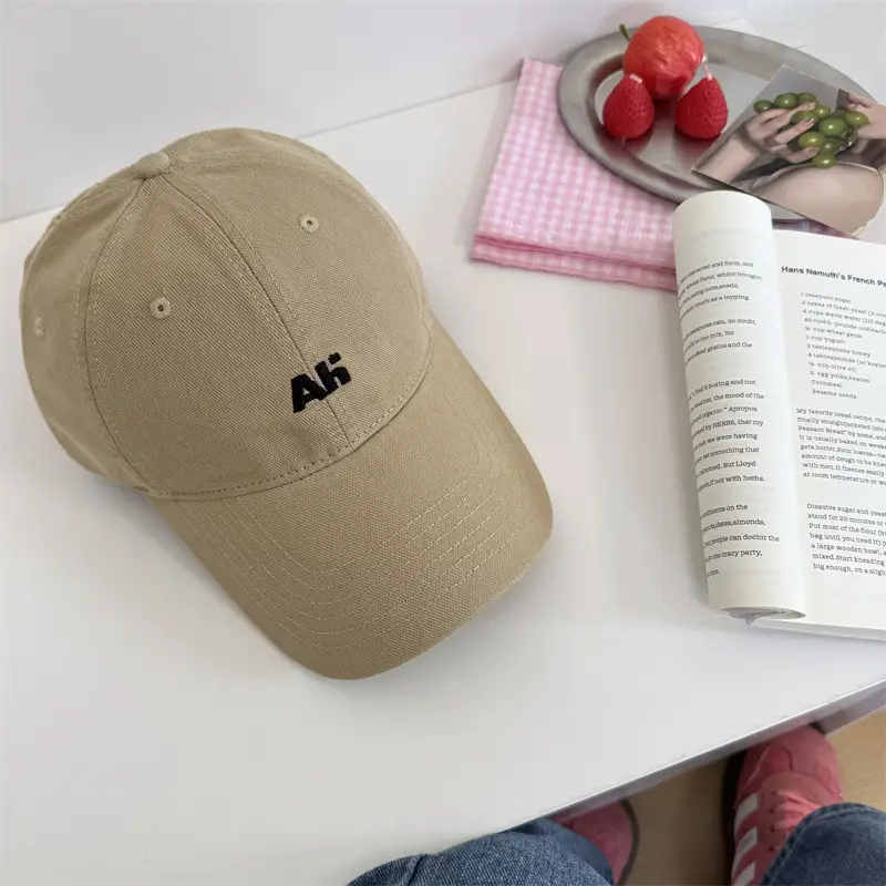 Women's AFH Embroidered Baseball Caps Red Brown Grey - Image 4