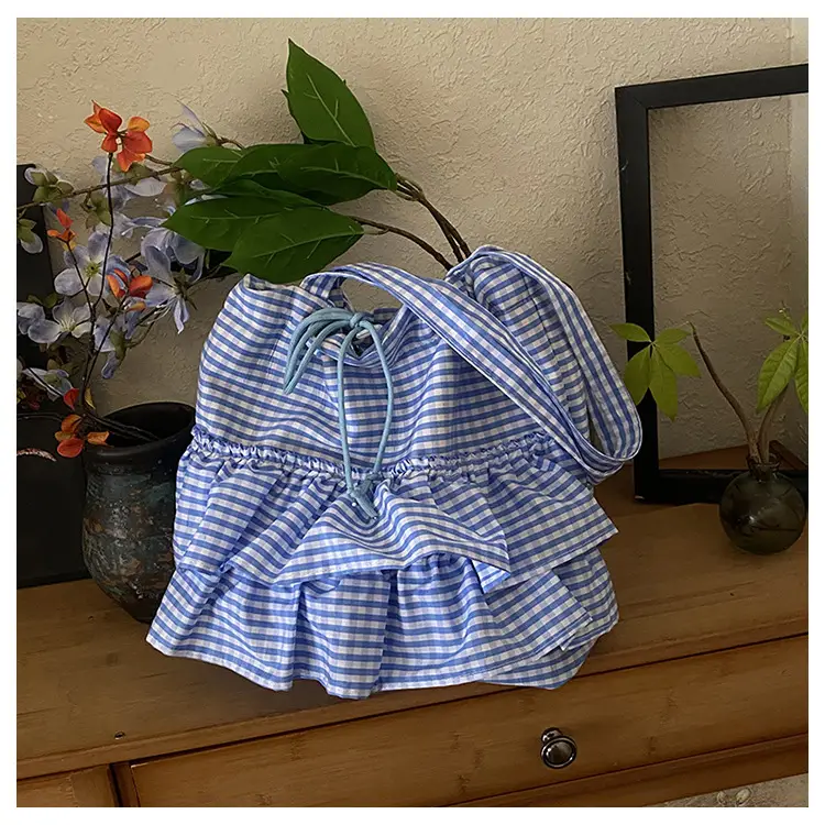 Korean Style Checkered Tote Bag for Women — feature 30