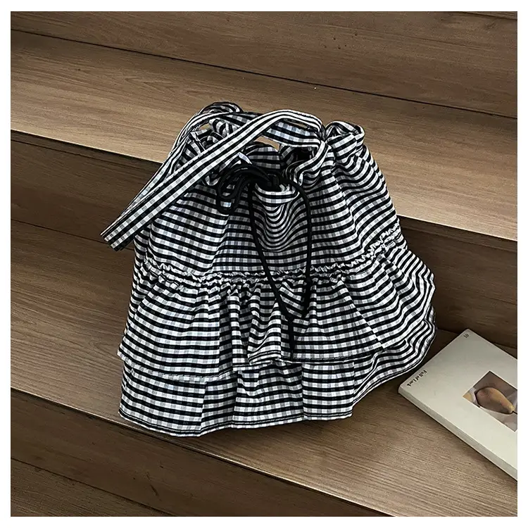 Korean Style Checkered Tote Bag for Women — feature 36