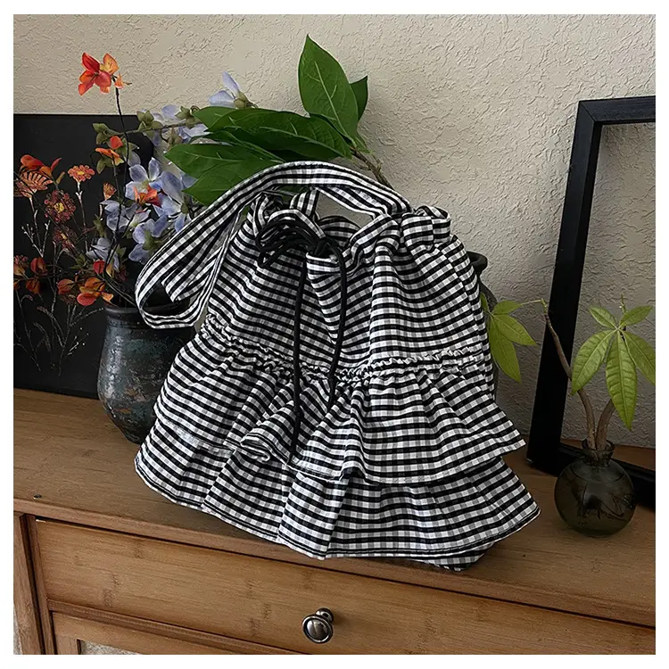 Korean Style Checkered Tote Bag for Women — feature 37