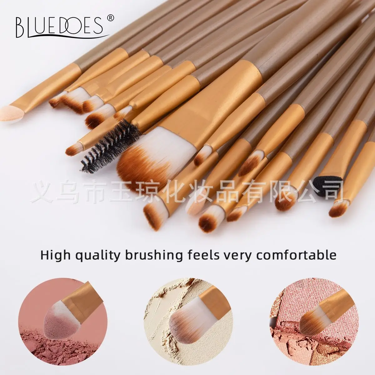 33-Piece Pink Makeup Brushes Set for Foundation, Powder, & Eyeshadow - Image 24
