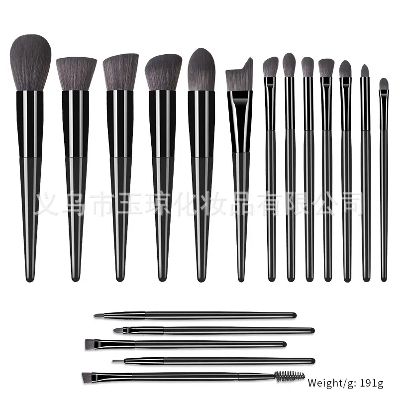 33-Piece Pink Makeup Brushes Set for Foundation, Powder, & Eyeshadow - Image 14