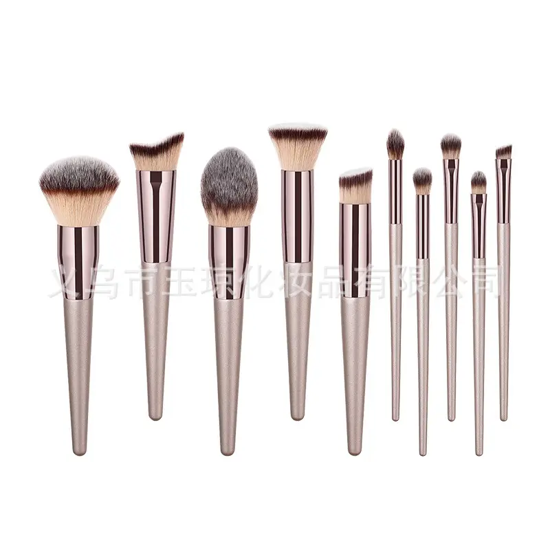 33-Piece Pink Makeup Brushes Set for Foundation, Powder, & Eyeshadow - Image 19