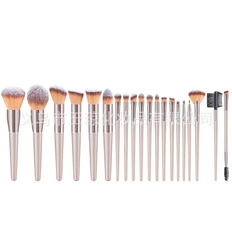 33-Piece Pink Makeup Brushes Set for Foundation, Powder, & Eyeshadow - Image 21