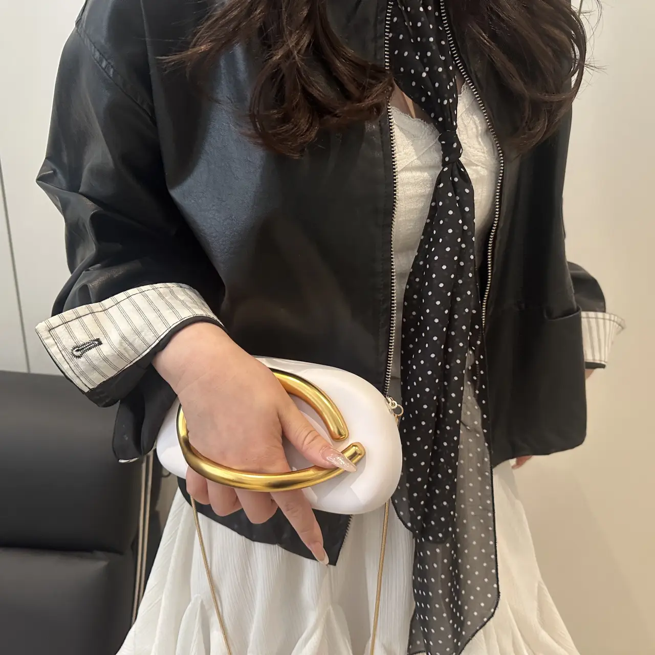 2025 New Clutch Bag Metal Decoration Wrist European American Cross-border Personality Evening Dress Evening Bag Shoulder Crosbody Bag luggage and leather goods — feature 10