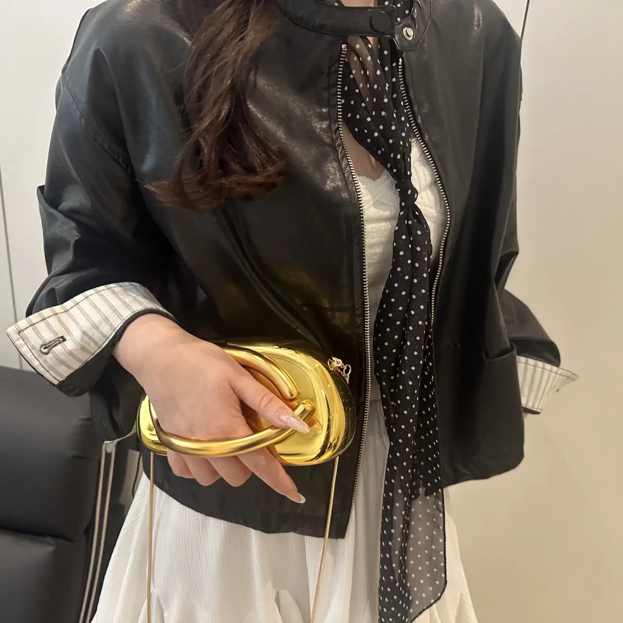 2025 New Clutch Bag Metal Decoration Wrist European American Cross-border Personality Evening Dress Evening Bag Shoulder Crosbody Bag luggage and leather goods — feature 8