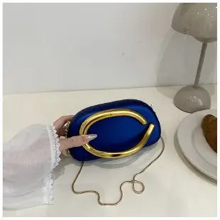 2025 New Clutch Bag Metal Decoration Wrist European American Cross-border Personality Evening Dress Evening Bag Shoulder Crosbody Bag luggage and leather goods - Image 8