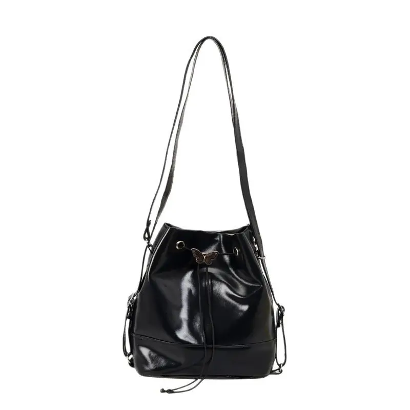 Fashion Western Bucket Bags Red Black Brown White - Image 9