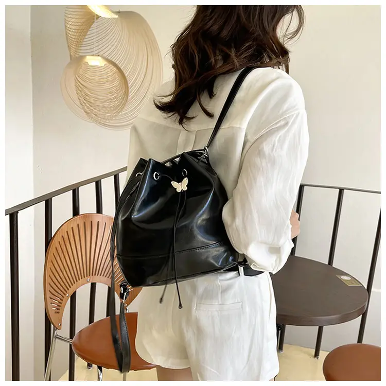 Fashion Western Bucket Bags Red Black Brown White — feature 13