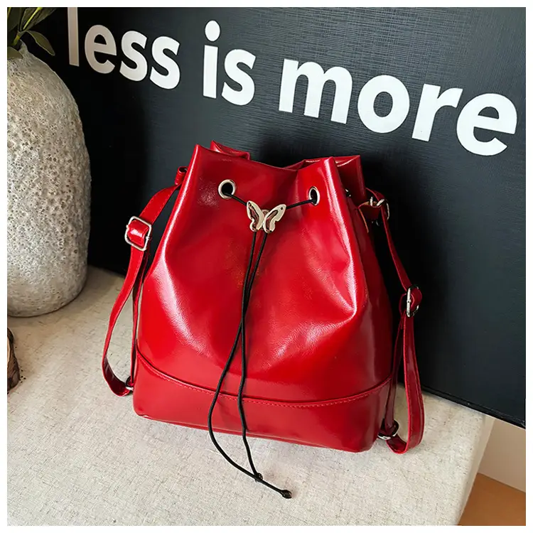 Fashion Western Bucket Bags Red Black Brown White — feature 18