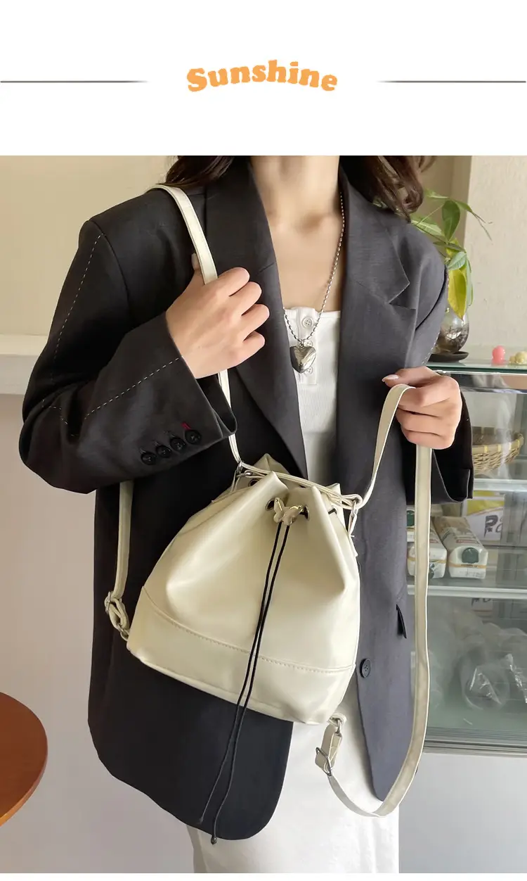 Fashion Western Bucket Bags Red Black Brown White — feature 2