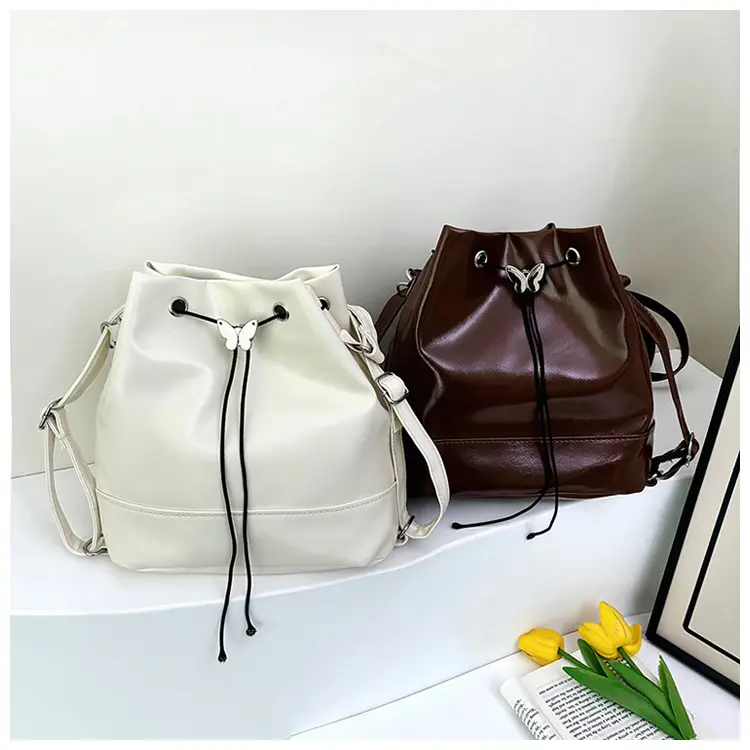 Fashion Western Bucket Bags Red Black Brown White — feature 20