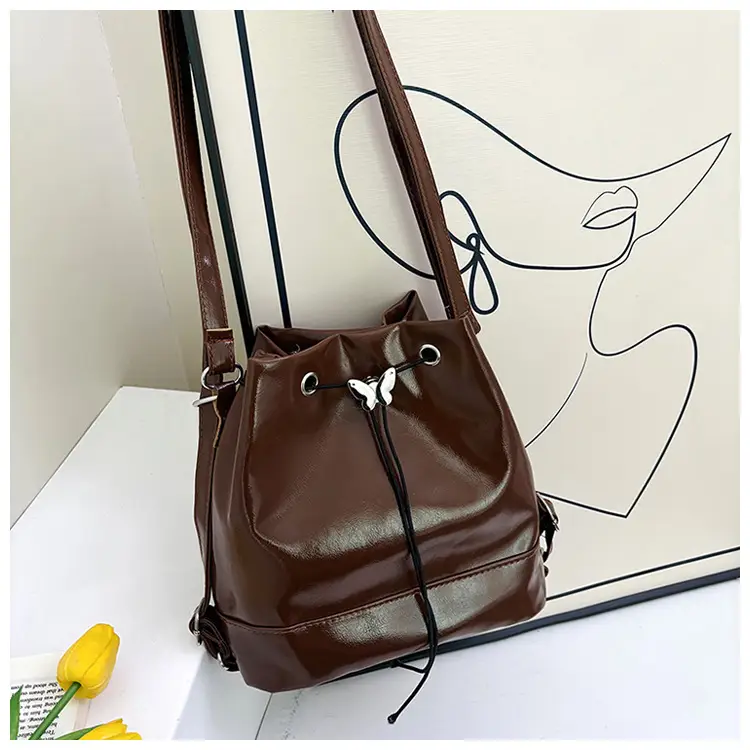Fashion Western Bucket Bags Red Black Brown White — feature 21