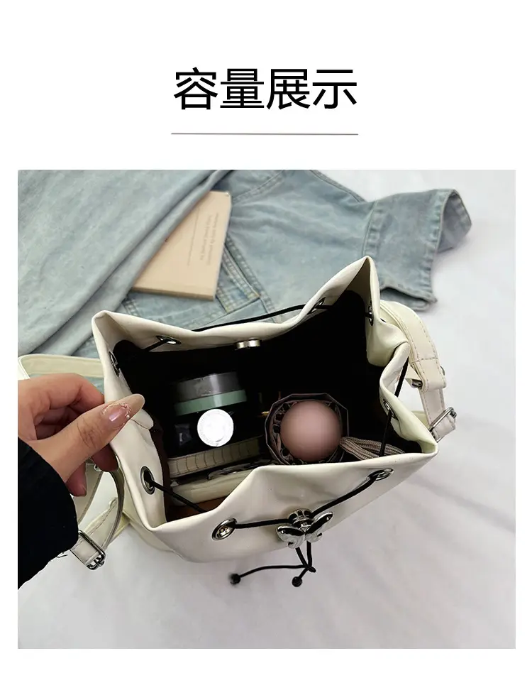 Fashion Western Bucket Bags Red Black Brown White — feature 6