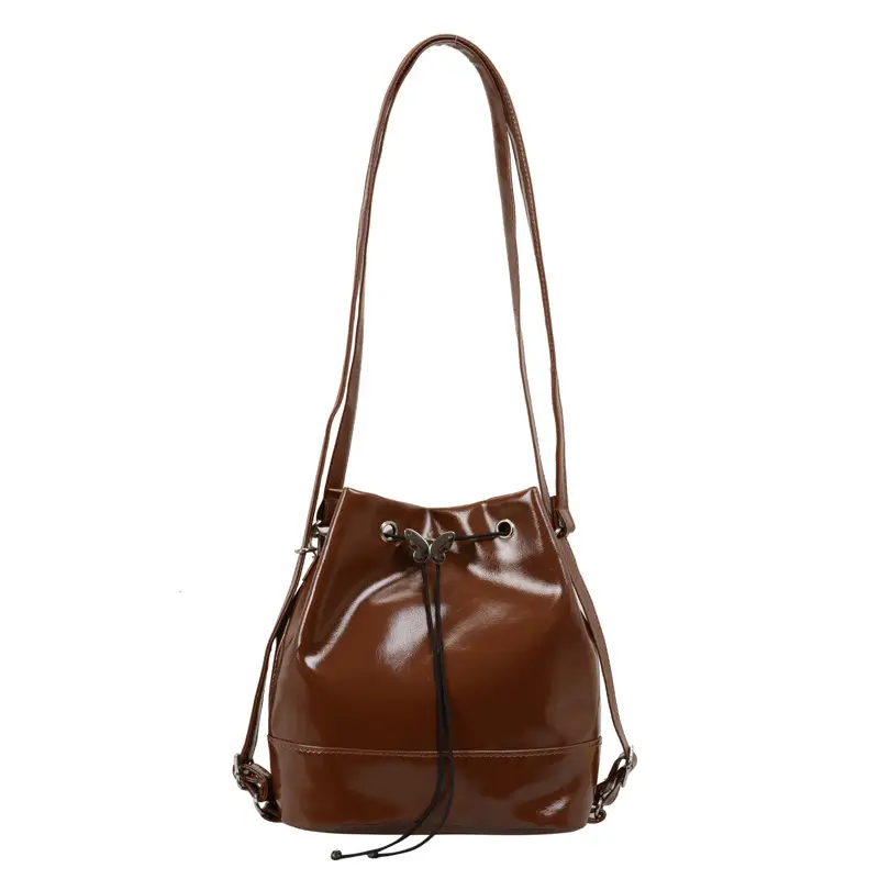 Fashion Western Bucket Bags Red Black Brown White - Image 4