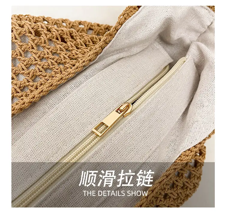 Cotton Woven Beach Bag for Women Large Capacity — feature 10